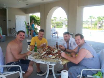 Friends, Beer and Blue Crabs!