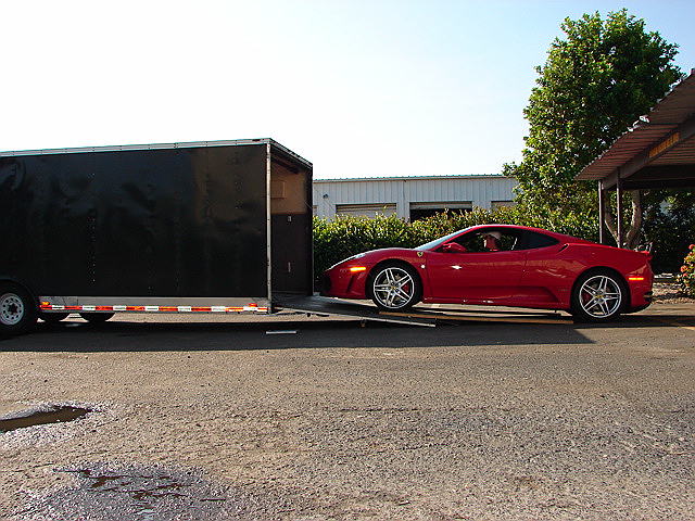 my dads "baby" going in the trailer to head to GMR