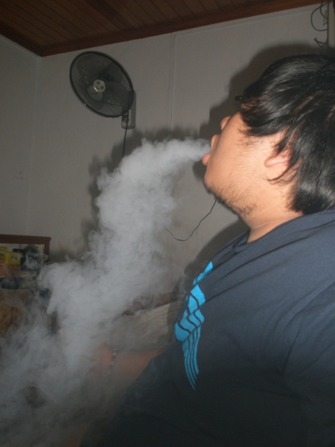 Smoking.