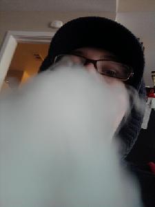 The clouds from my pumpkin, using some grape herbal shisha.