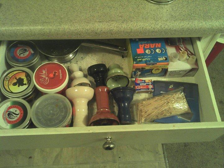 hookah drawer